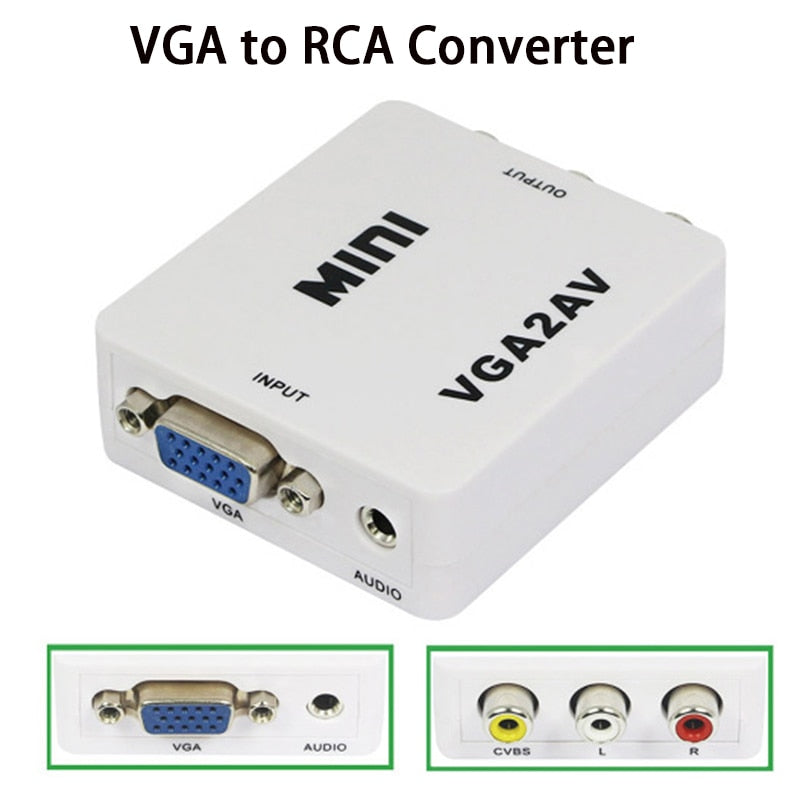Adaptador Convertidor VGA a RCA