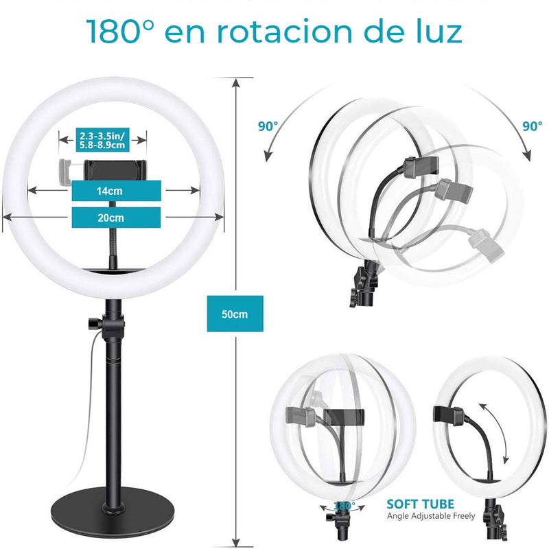 Lampara Aro De Luz LED 8.2” (20CM)