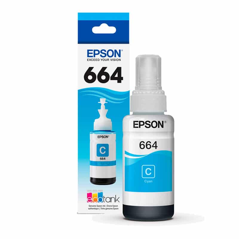 Tinta Epson EcoTank 664 Cyan
