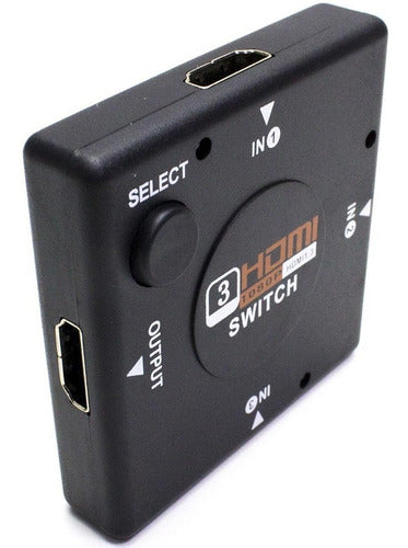 Switch Selector De 3 Puertos HDTV HDMI Full HD 1080p