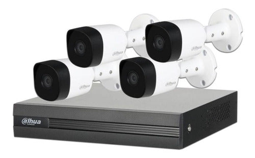 Dahua Kit de Vigilancia de 4 Cámaras CCTV Bullet DH-KIT/XVR1B08/4-B1A21