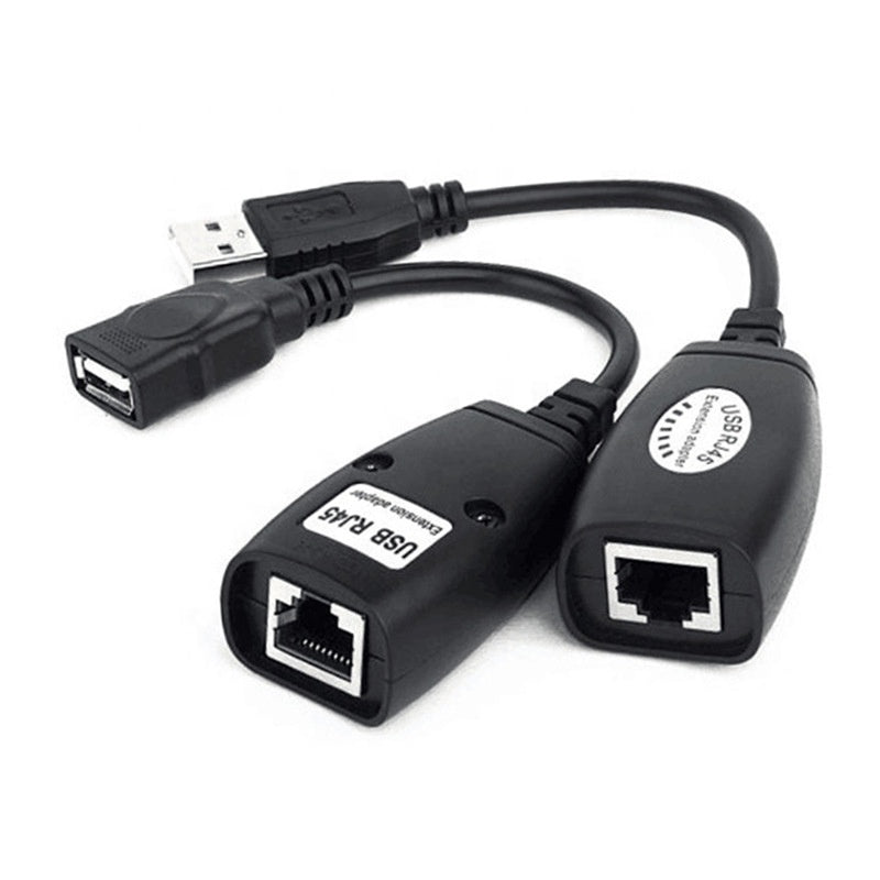 Extensión Por Cabe USB A Ethernet Rj45 Adaptador Convertidor