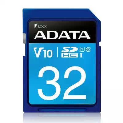 Memoria SD (SDHC) 32GB ADATA Clase 10 (V10), Velocidad hasta 100MB/25MB por seg. ASDH32GUICL10-R