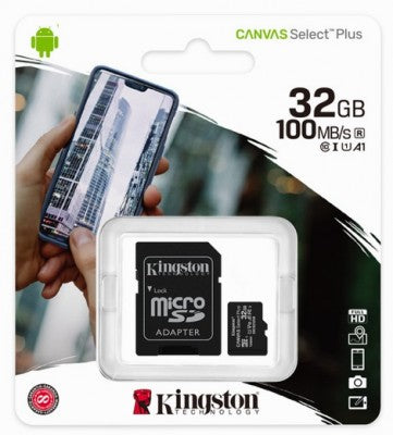 Micro SD Kingston Technology MEMKGT9785, 32 GB, Negro