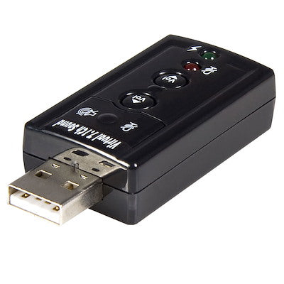 Adaptador USB 2.0 Tarjeta De Sonido 7.1 Canales Audio 3D