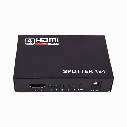 Splitter Hdmi 1×4 1080P Divisor Señal Amplificador Tv Monitor
